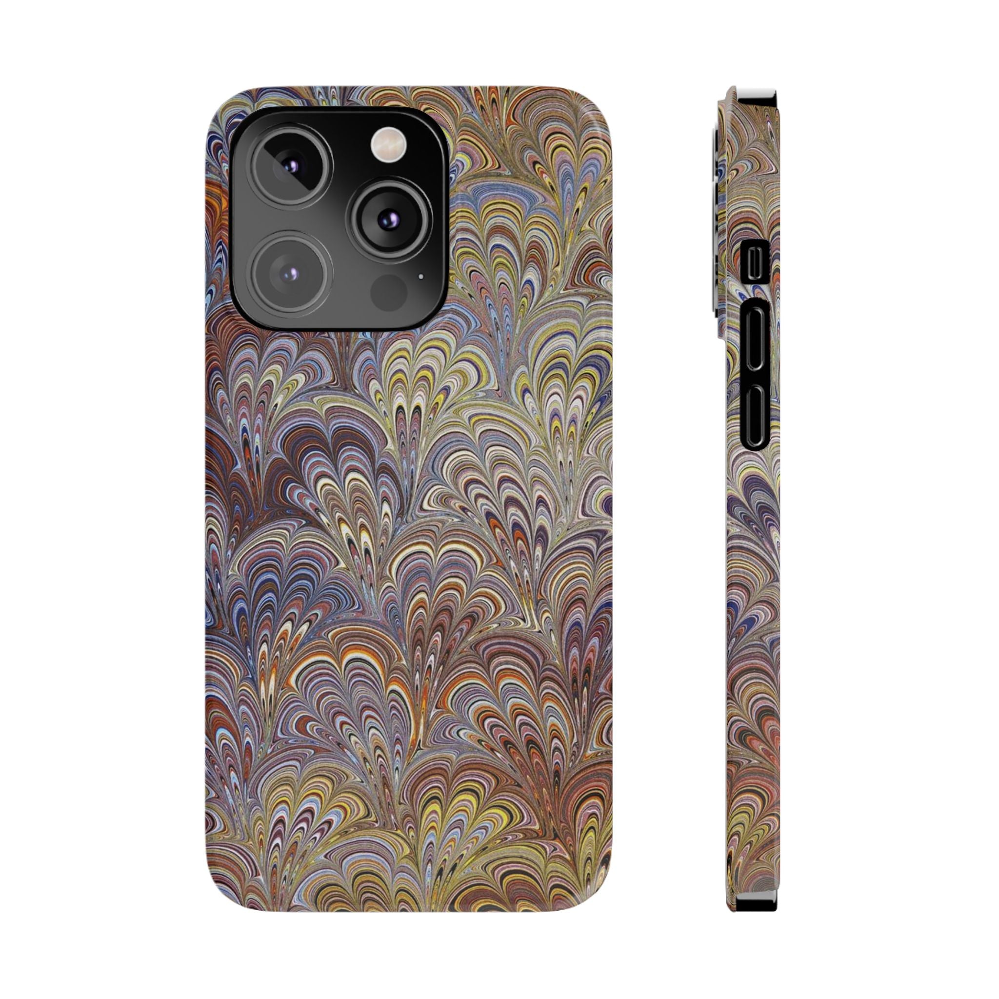 Italian Marbled Design, Multi-Colored Pallet, Slim Phone Cases, Case-Mate