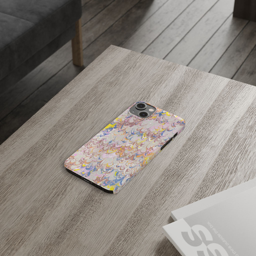 Multi-Color Italian Marbled Designed, Slim Phone Cases, Case-Mate