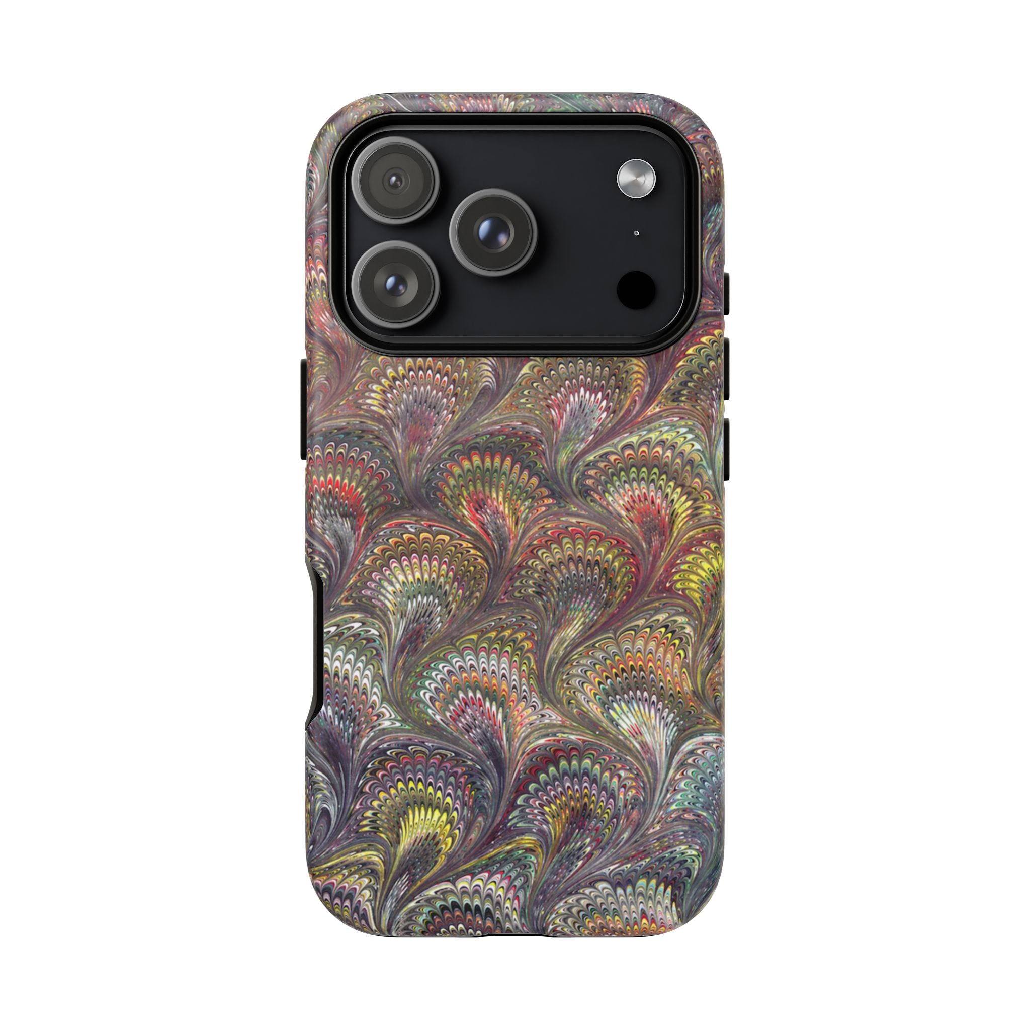 Vintage Marbled Tough Phone Case, Multi-Color Dual Case