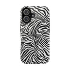 Zebra Black + White - Dual Layer Phone Case