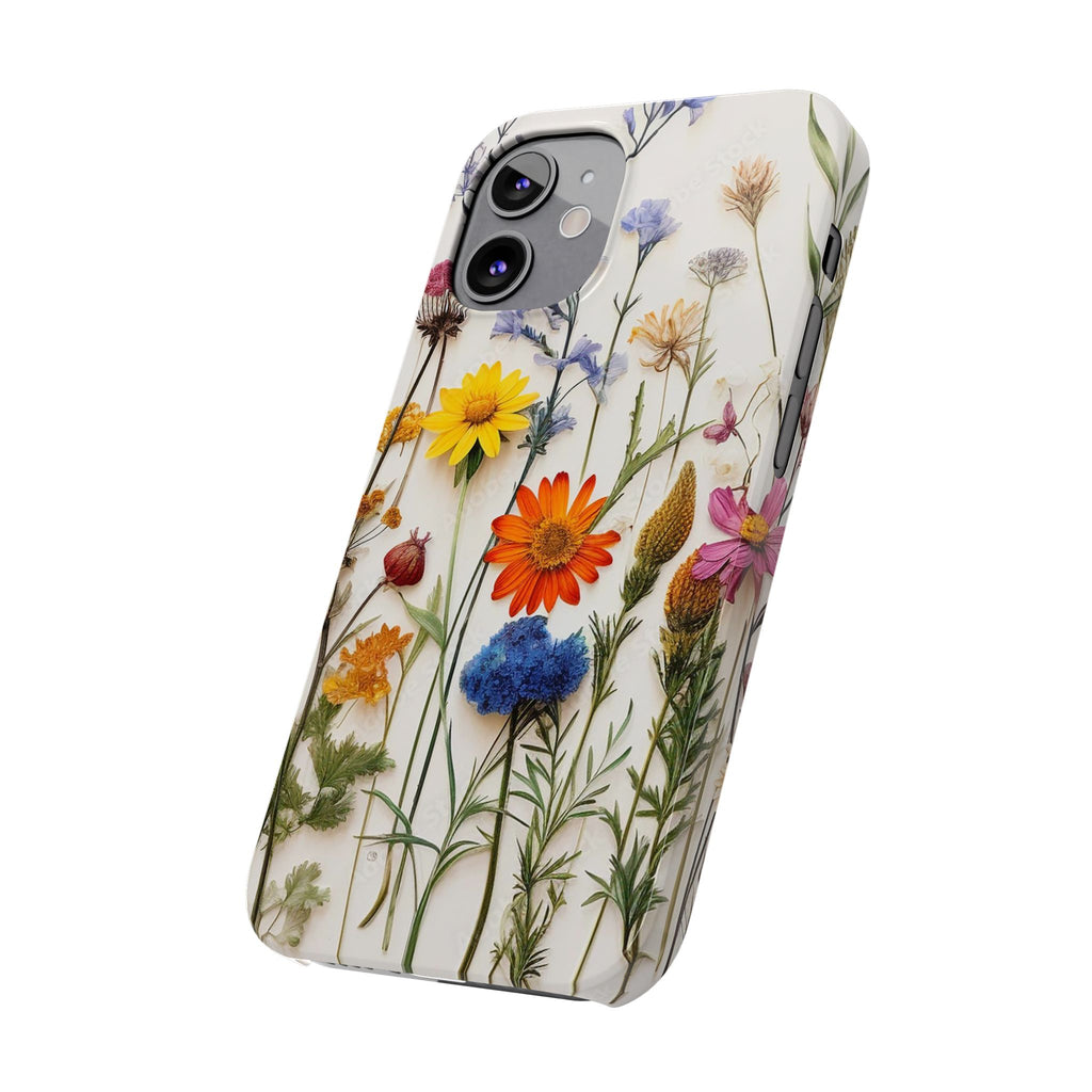Floral Phone Cases, Pressed Flowers Design, iPhone 17 Case, Botanical Phone Accessories