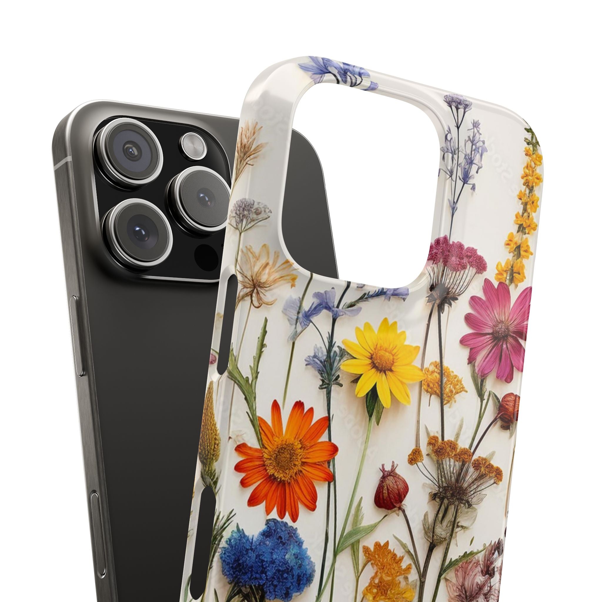 Bright Floral Phone Case - Single Layer Slim Case