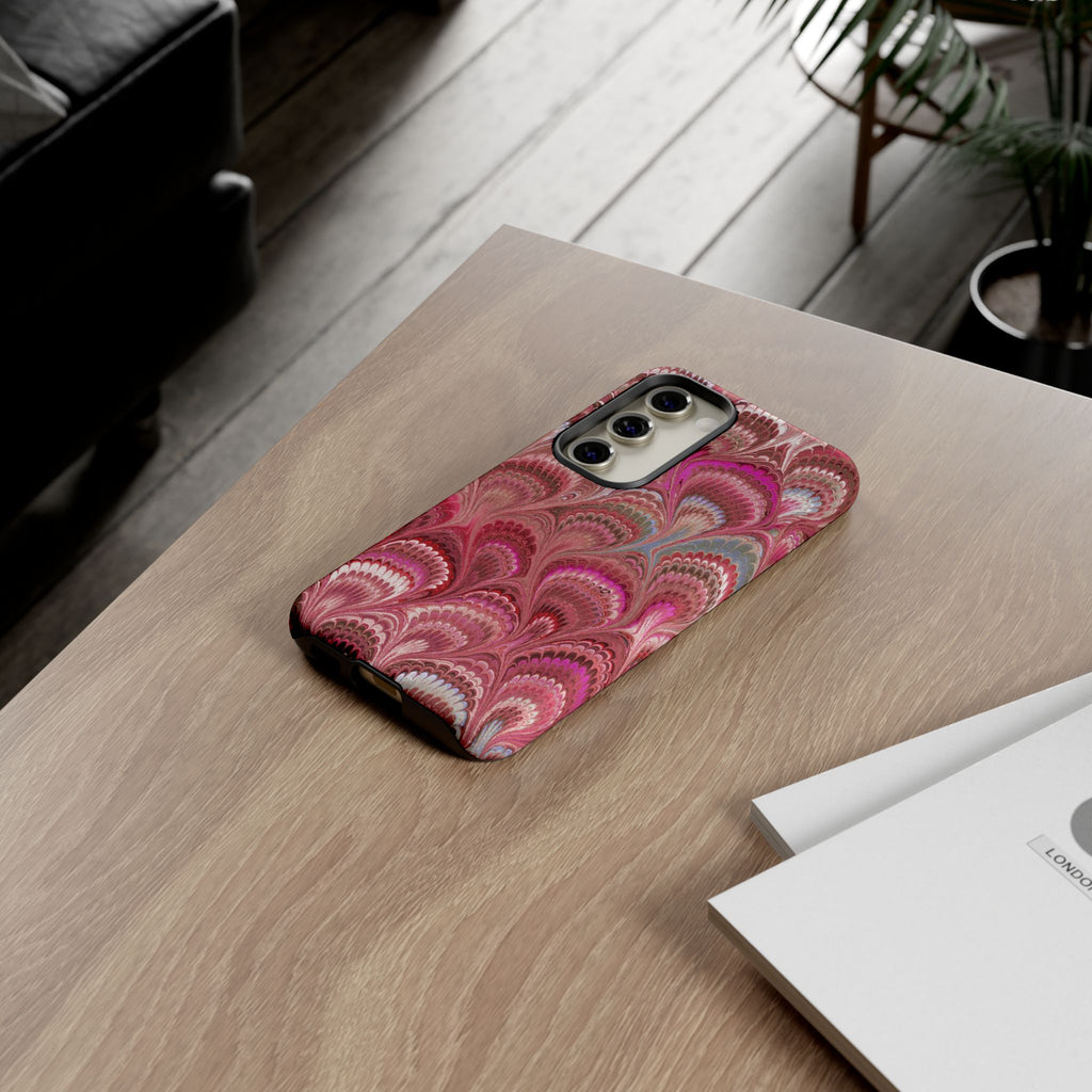 Shades of Pink Marbled Phone Case — Tough Protective Phone Cover