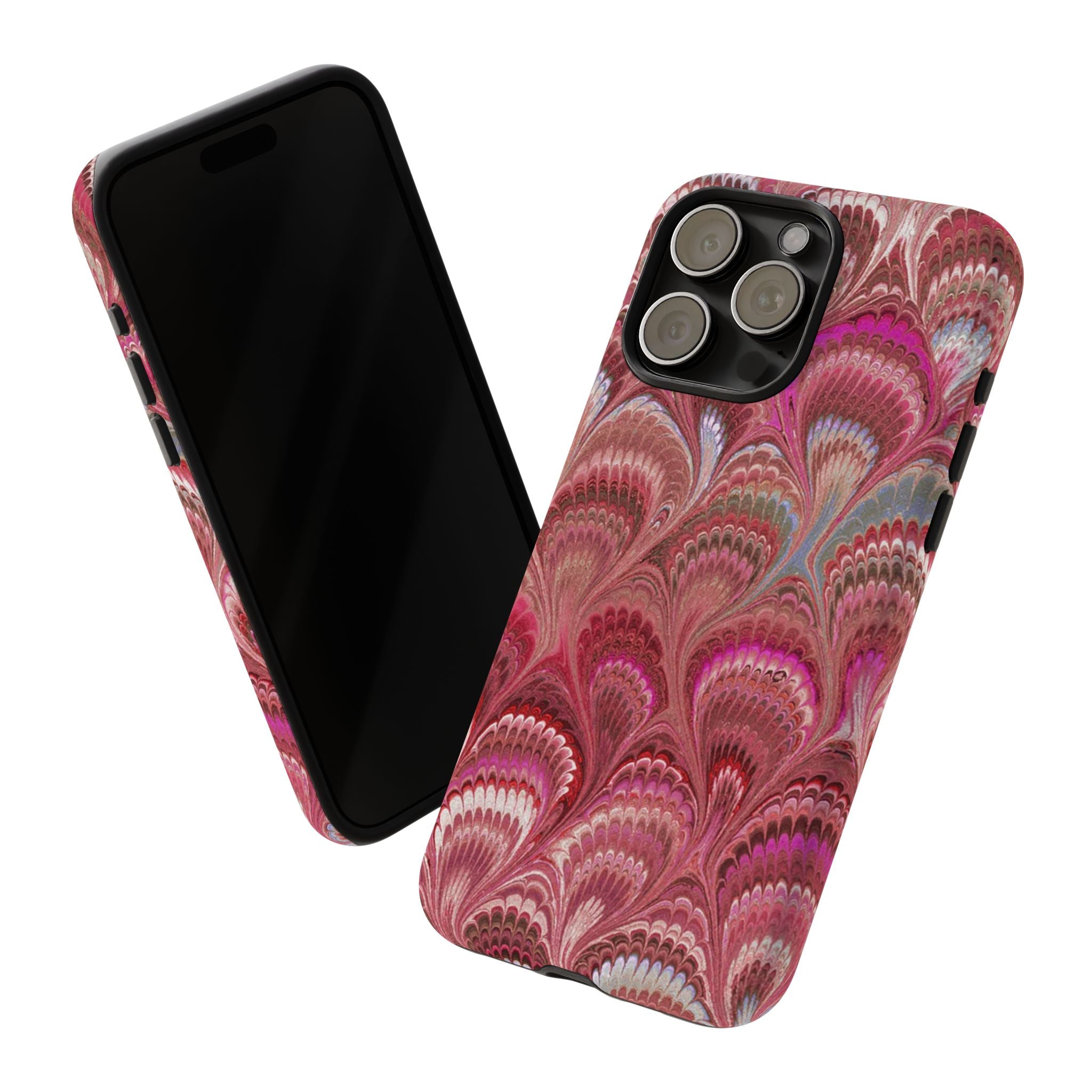 Shades of Pink Marbled Phone Case — Tough Protective Phone Cover