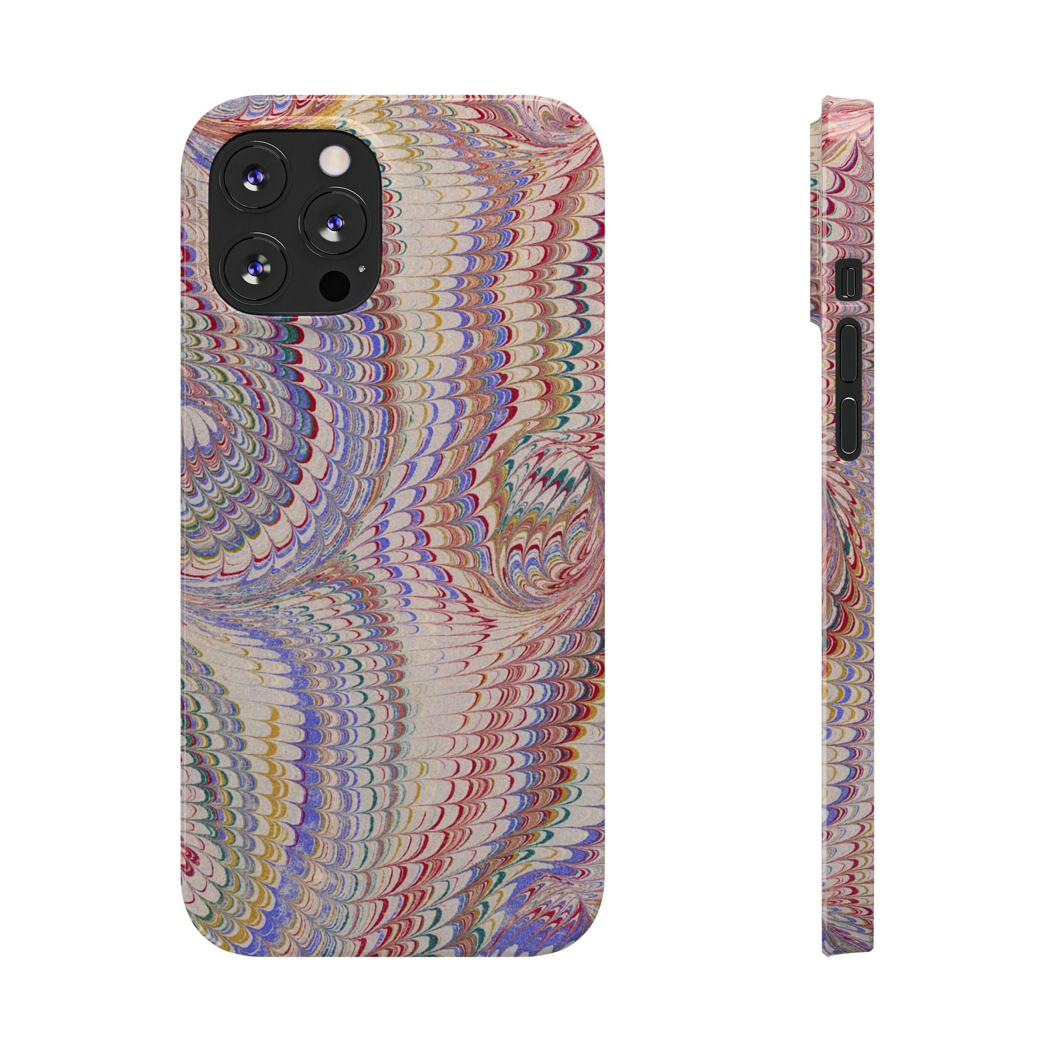 Pink Pastel Marbled Design, Italy Feather IPHONE17 + All Phone Cases