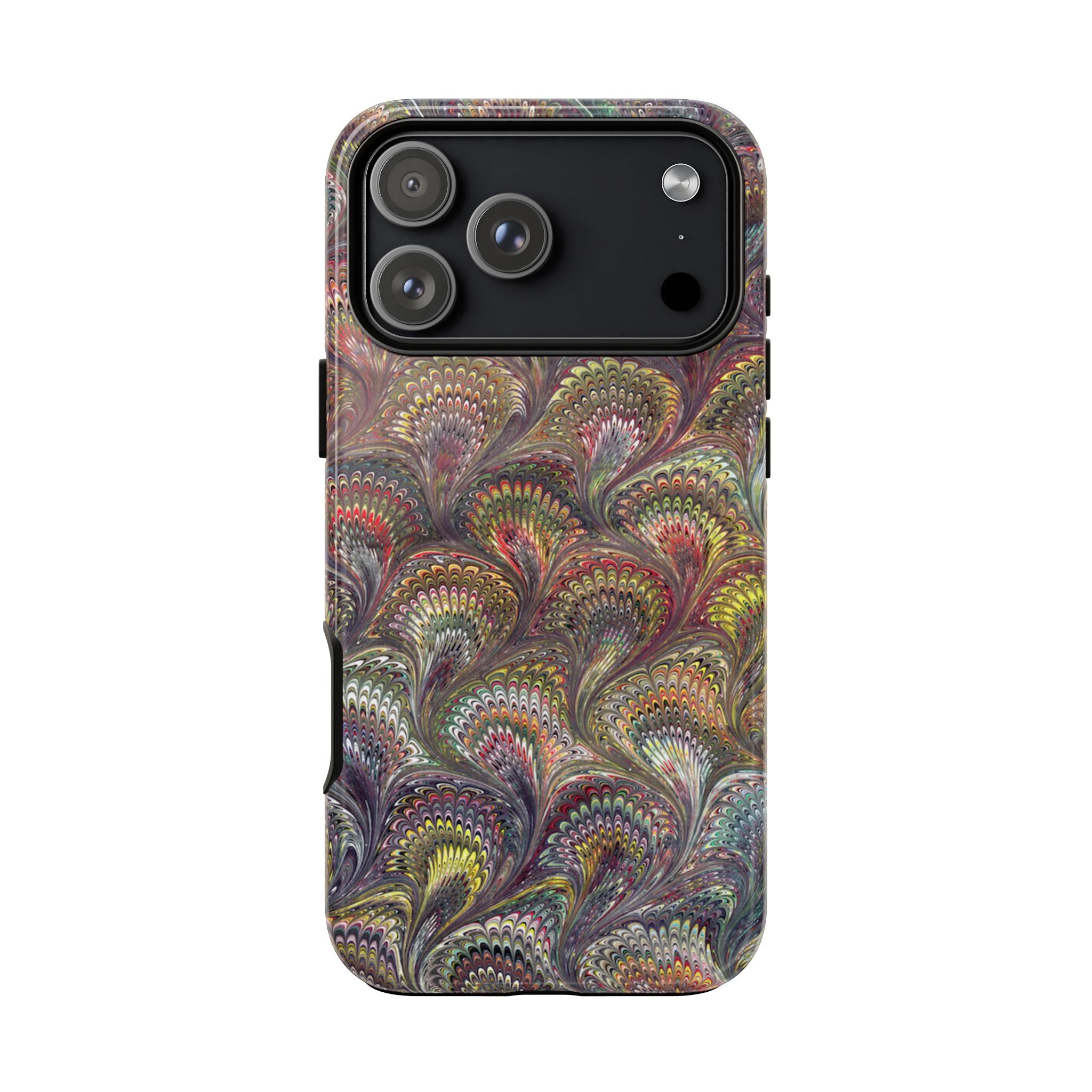 Vintage Chevron Marbled Pattern - Multi-Color Phone Case