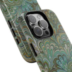Green Pallet Marbled Peacock - Dual Layer Phone Case