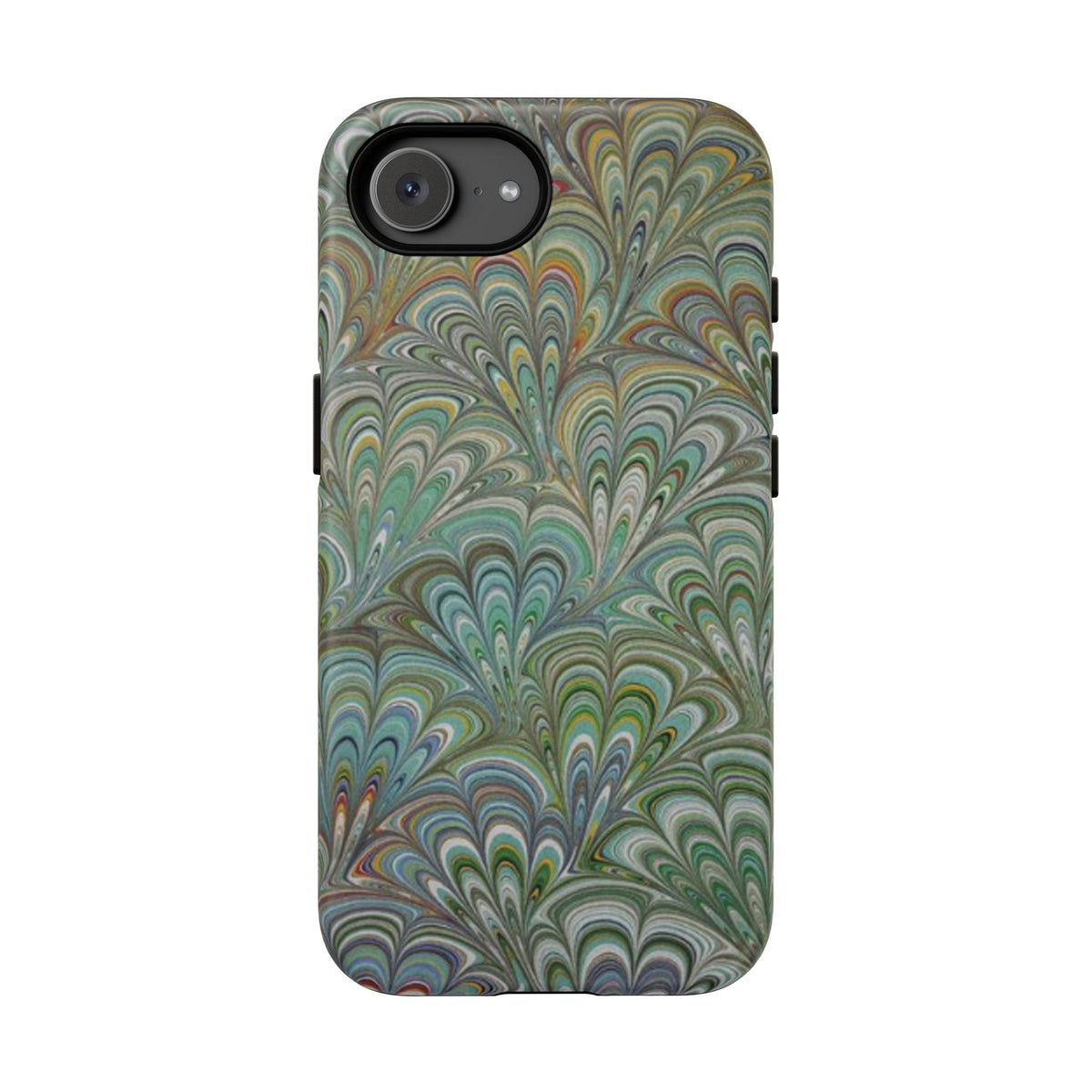 Green Pallet Marbled Peacock - Dual Layer Phone Case