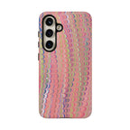 Pink Pastels Feather Marbled Vintage Design iPhone 16 + Samsung + Apple + Google - all models
