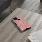 Pink Pastels Feather Marbled Vintage Design iPhone 16 + Samsung + Apple + Google - all models
