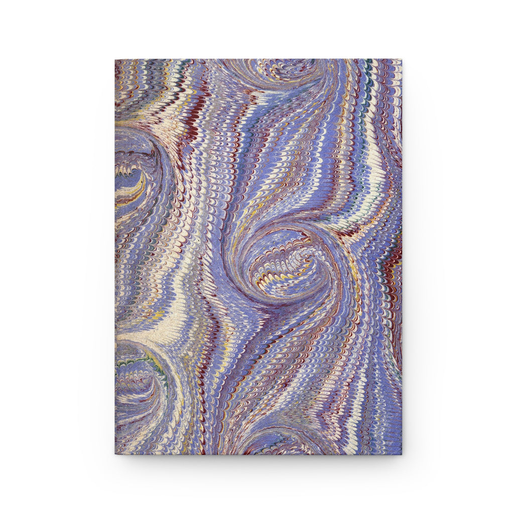 Italian Marbled Hardcover Journal, Lavender Purple Matte Lined Paper Diary Notebook, Stationery Gift for Writers, Travelers, Students,