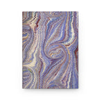 Italian Marbled Hardcover Journal, Lavender Purple Matte Lined Paper Diary Notebook, Stationery Gift for Writers, Travelers, Students,