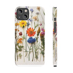 Floral Phone Cases, Slim Protective Cover, Pressed Flowers Design, iPhone 17 Case, Botanical Phone Accessories, Floral Theme Phone Case