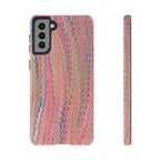 Pink Pastels Feather Marbled Vintage Design iPhone 16 + Samsung + Apple + Google - all models