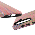 Pink Pastels Feather Marbled Vintage Design iPhone 16 + Samsung + Apple + Google - all models