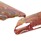 Red, Blue + Yellow Marbled Slim Phone Case
