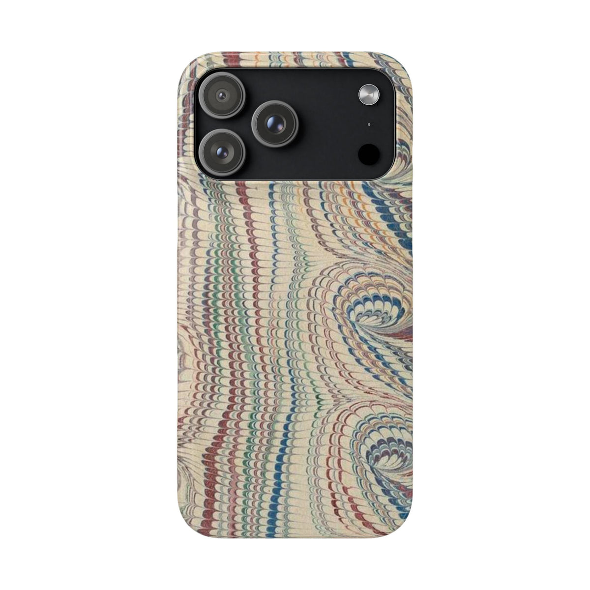 Beige Marbled Swirl Phone Case - Single Layer Slim Case
