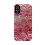 Pretty In Pink, Blush, Rose - Italian Feather Marble Design Phone Case