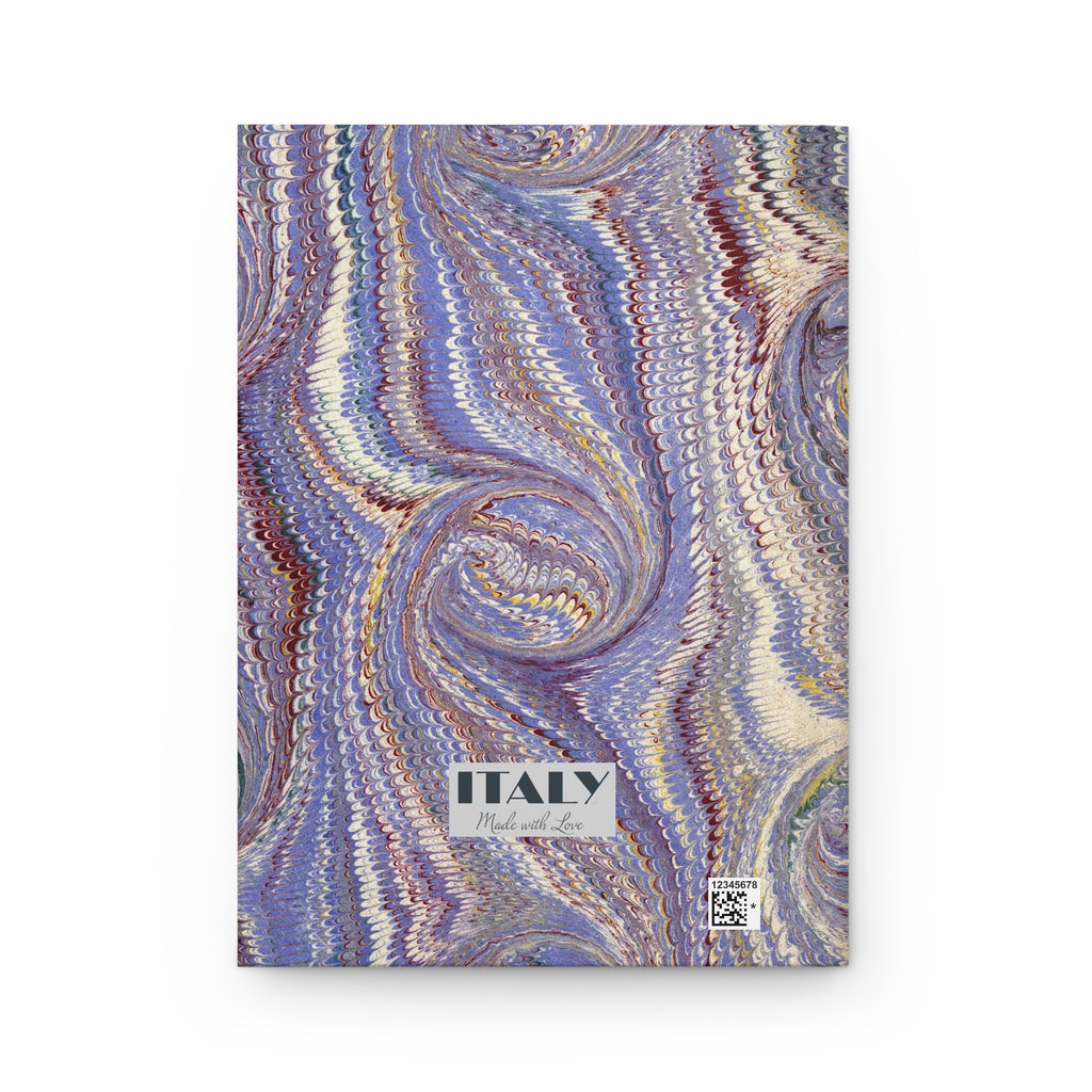 Hardcover Journal Matte Lavender Marbled Italian Design