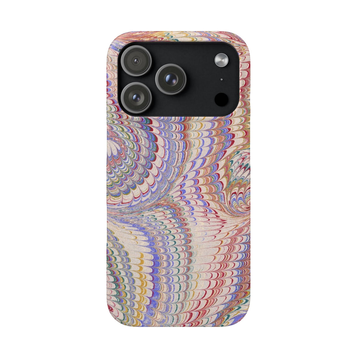 Pink and Lavender Marbled Swirl Phone Case - Single Layer Slim Case