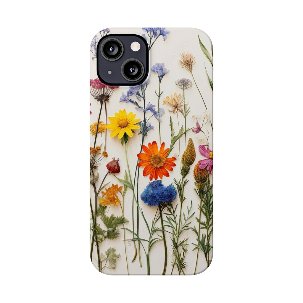 Floral Phone Cases, Pressed Flowers Design, iPhone 17 Case, Botanical Phone Accessories