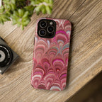 Shades of Pink Marbled Phone Case — Tough Protective Phone Cover