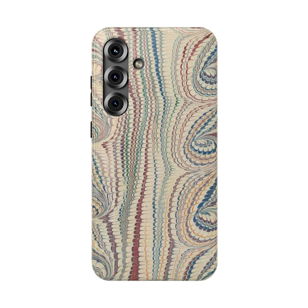 Italian Beige & Blue Marble Phone Case - Dual Layer Case - Impact-Resistant Durable Case for Apple & Samsung