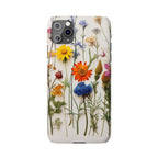 Floral Phone Cases, Slim Protective Cover, Pressed Flowers Design, iPhone 17 Case, Botanical Phone Accessories, Floral Theme Phone Case