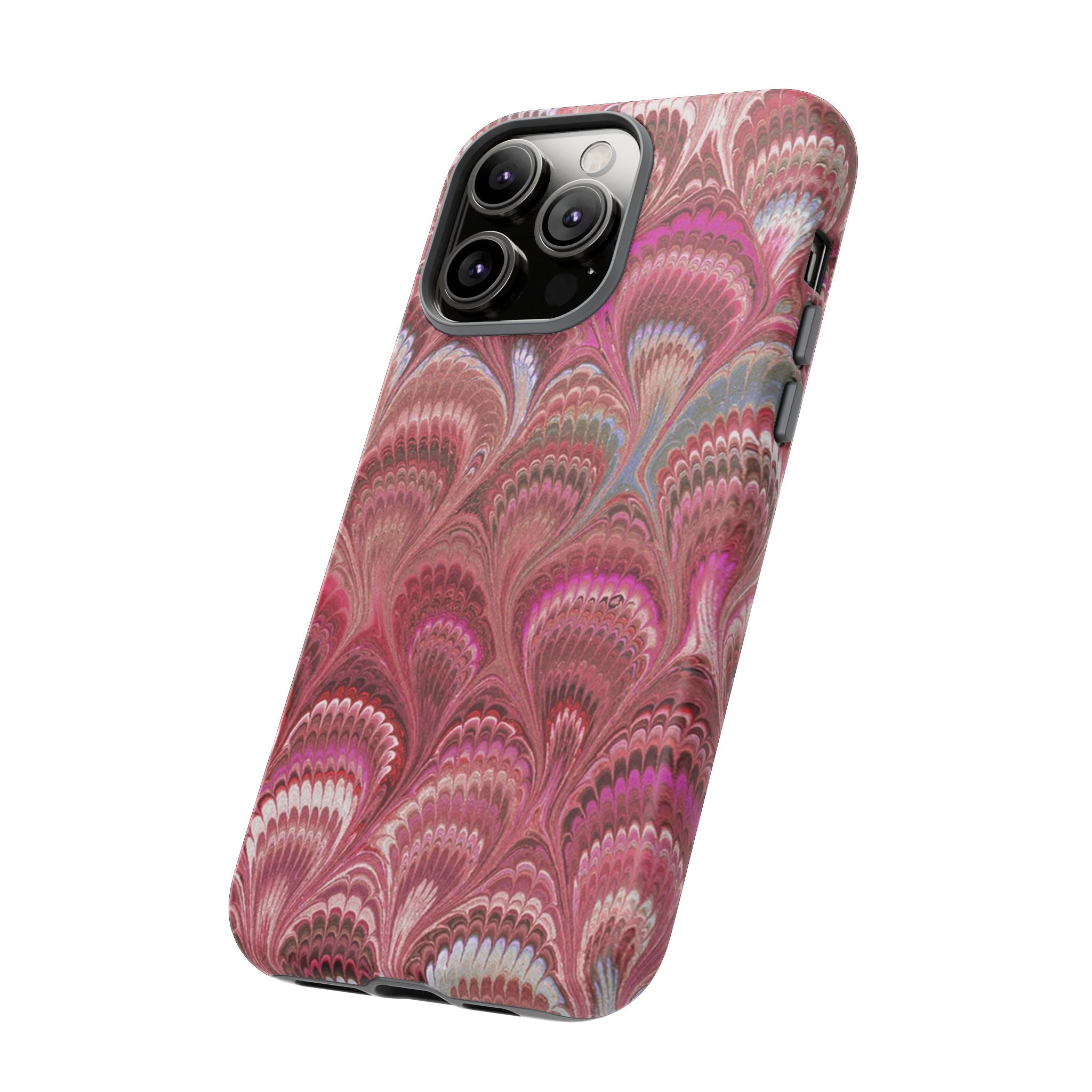 Shades of Pink Marbled Phone Case — Tough Protective Phone Cover