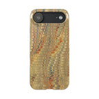 Phone Cases - Golden Fall Neutrals Italian Marbled Design, Gift for Art Lovers, Customizable and Stylish