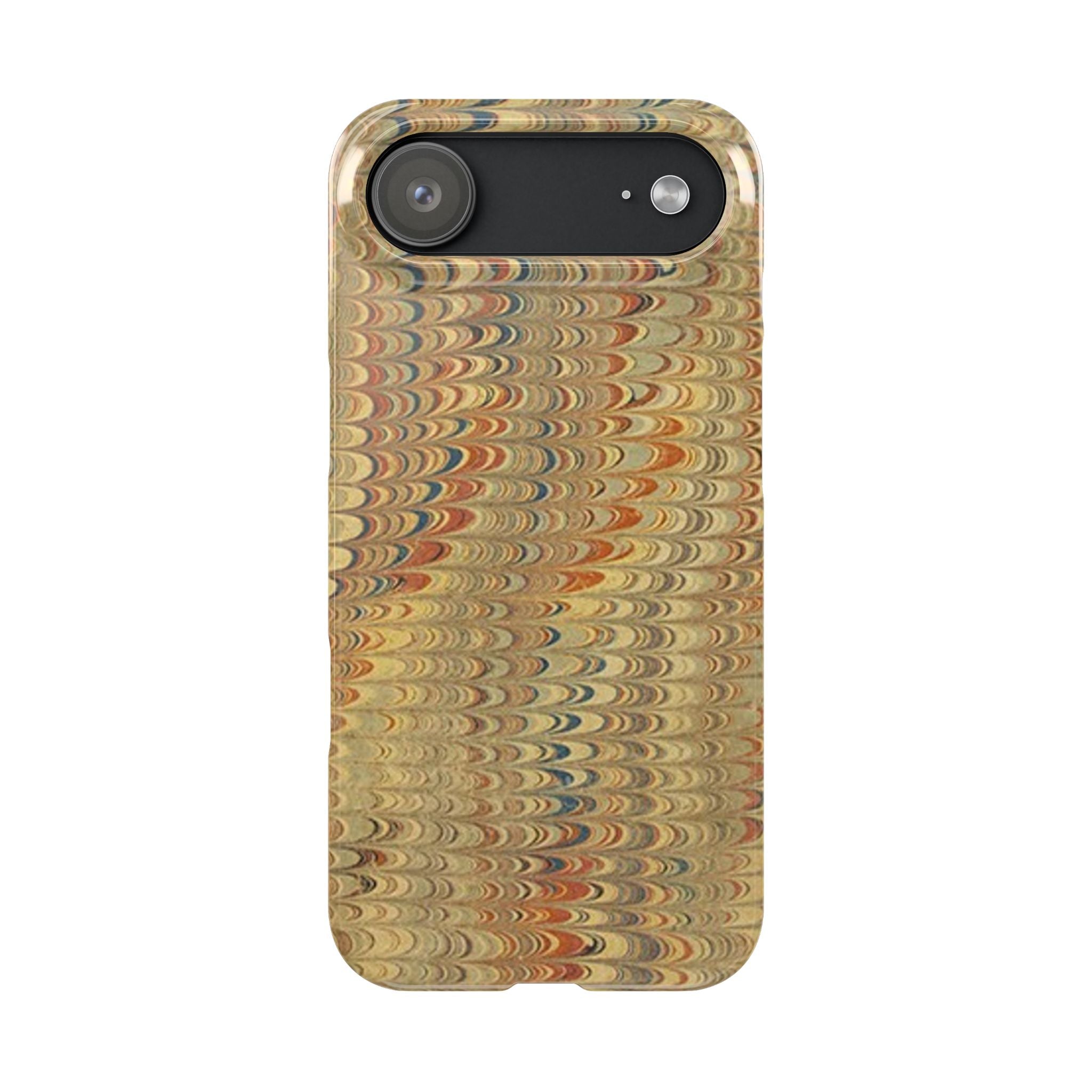 Phone Cases - Golden Fall Neutrals Italian Marbled Design, Gift for Art Lovers, Customizable and Stylish
