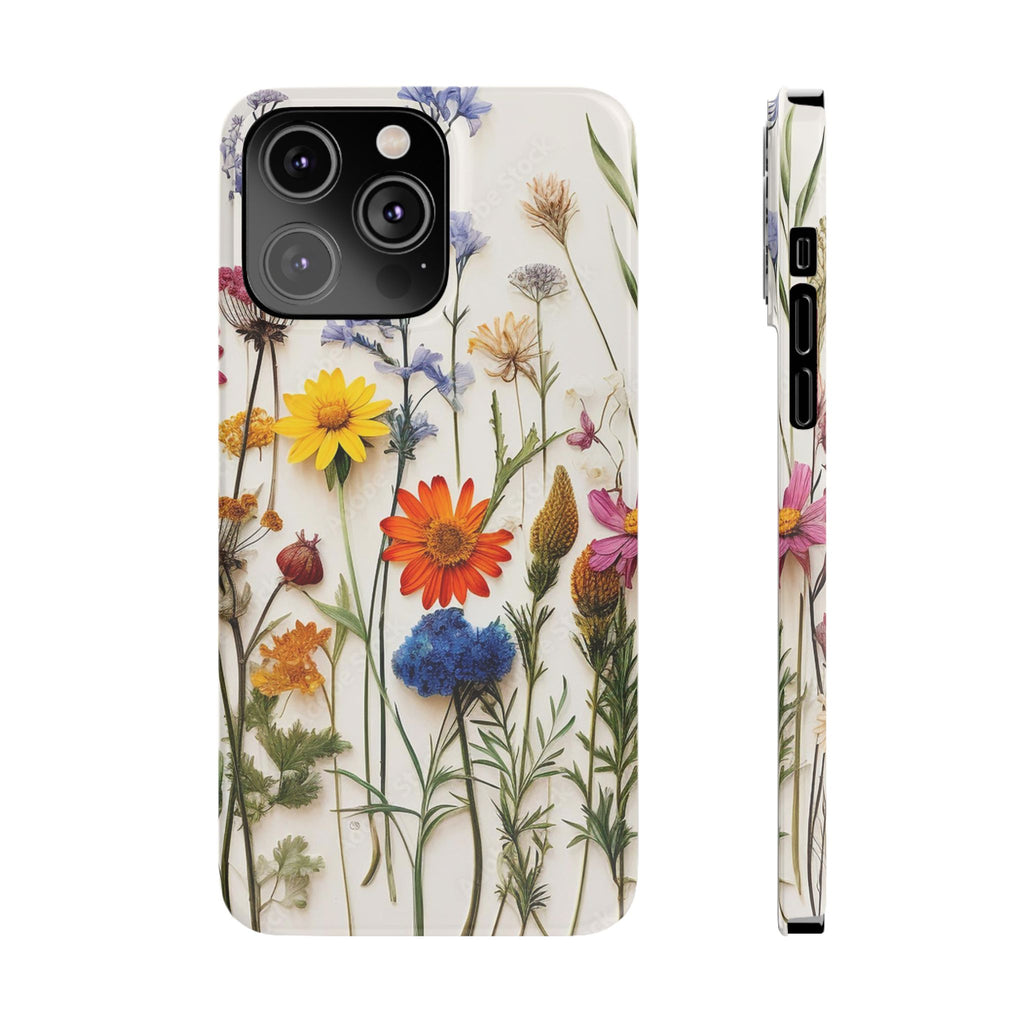 Floral Phone Cases, Pressed Flowers Design, iPhone 17 Case, Botanical Phone Accessories