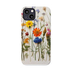 Floral Phone Cases, Slim Protective Cover, Pressed Flowers Design, iPhone 17 Case, Botanical Phone Accessories, Floral Theme Phone Case