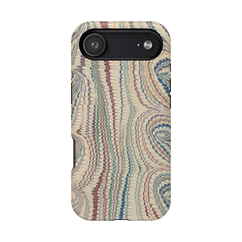 Italian Beige & Blue Marble Phone Case — Impact-Resistant Durable Case for Apple & Samsung