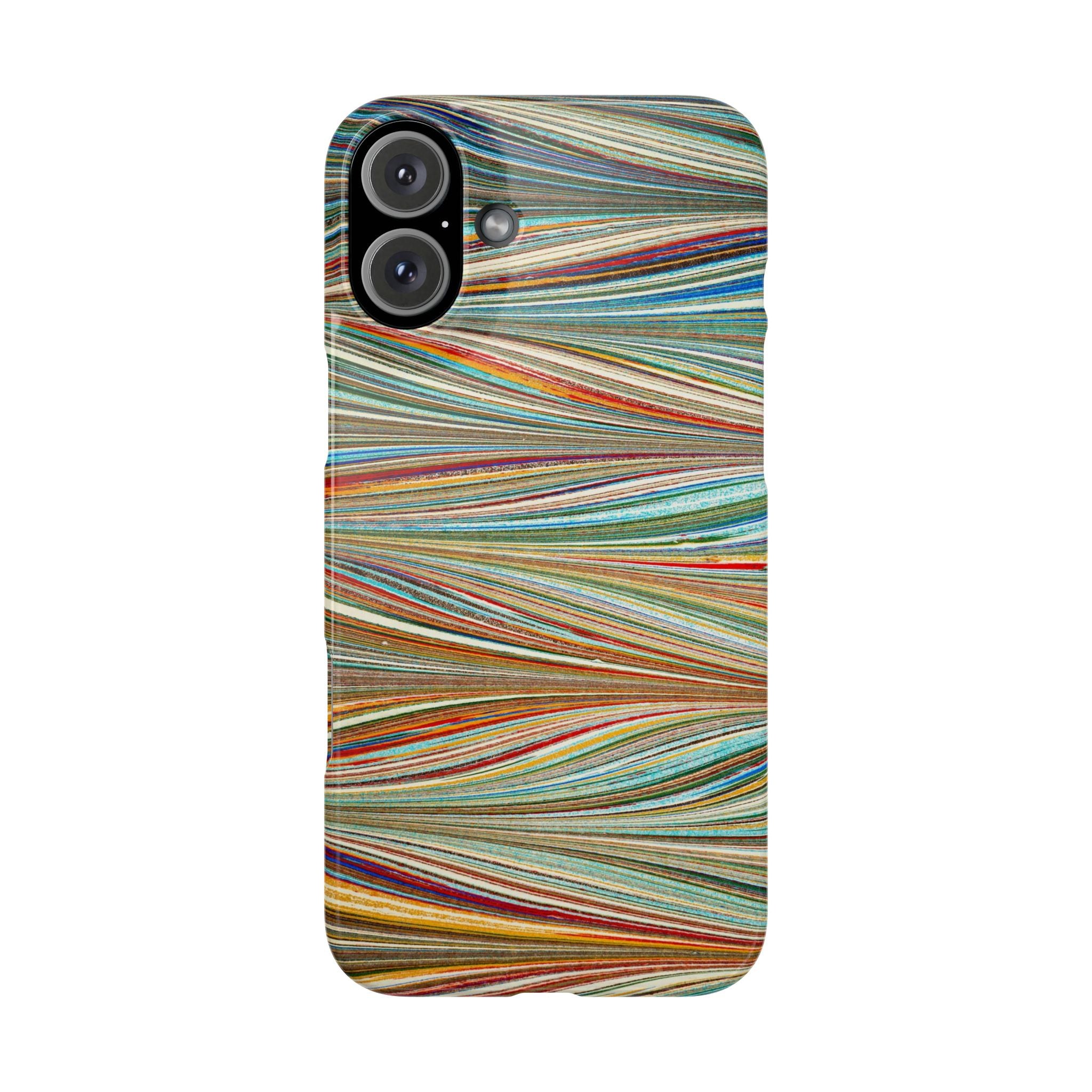 Traditional Hand-Marbled Florentine Multi-Colored Artwork for iPhone 17 and all sizes of iPhones