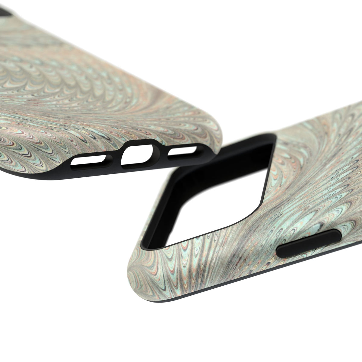 Mag Safe Italian Marble - Green Mint Dual Layer Phone Case