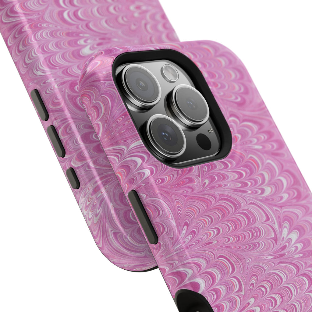 Pink + White Marble Phone Case - Dual Phone Case Design