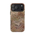 Fall Neutral Browns - Florentine Marbled Phone Case - Dual Layer (iPhone 18)