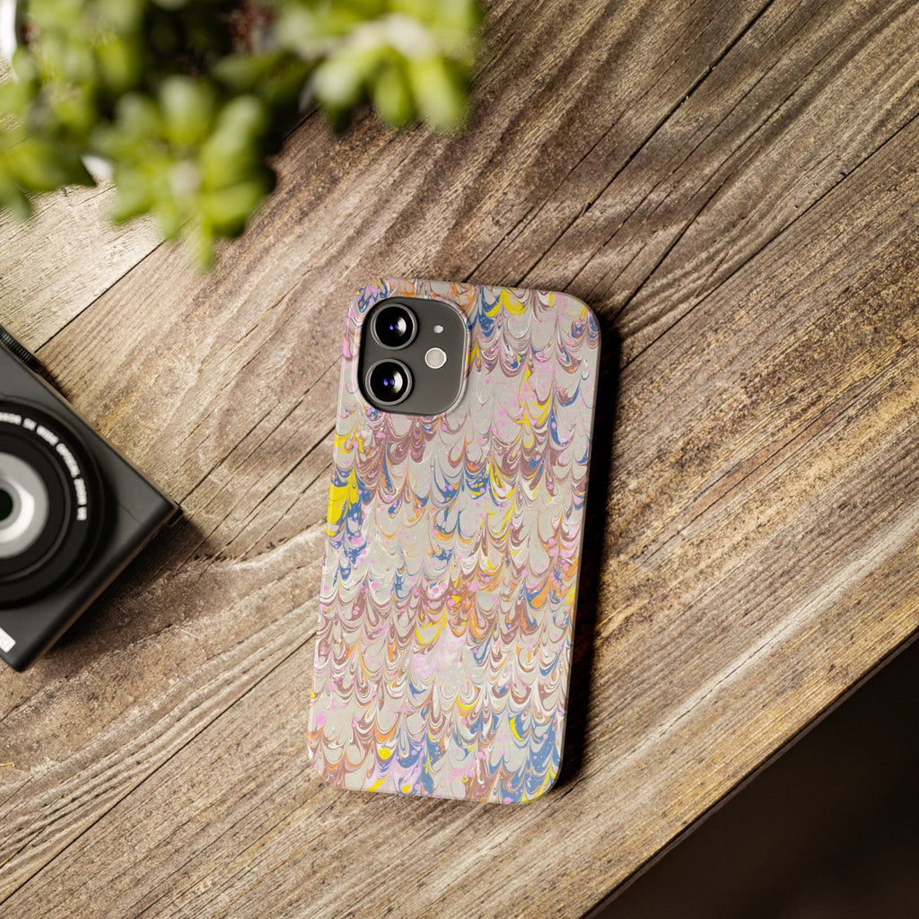 Multi-Color Italian Marbled Designed, Slim Phone Cases, Case-Mate