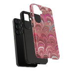 Shades of Pink Marbled Phone Case — Tough Protective Phone Cover