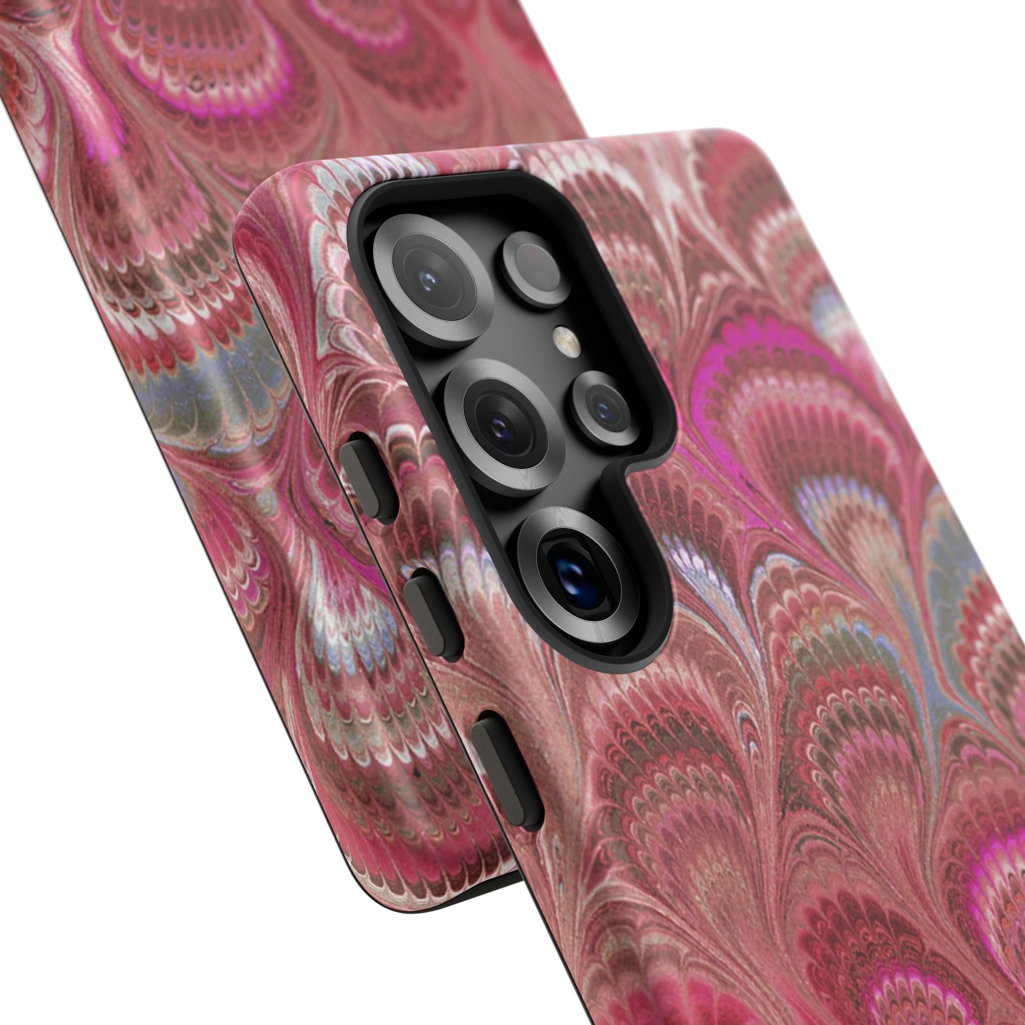 Shades of Pink Marbled Phone Case — Tough Protective Phone Cover