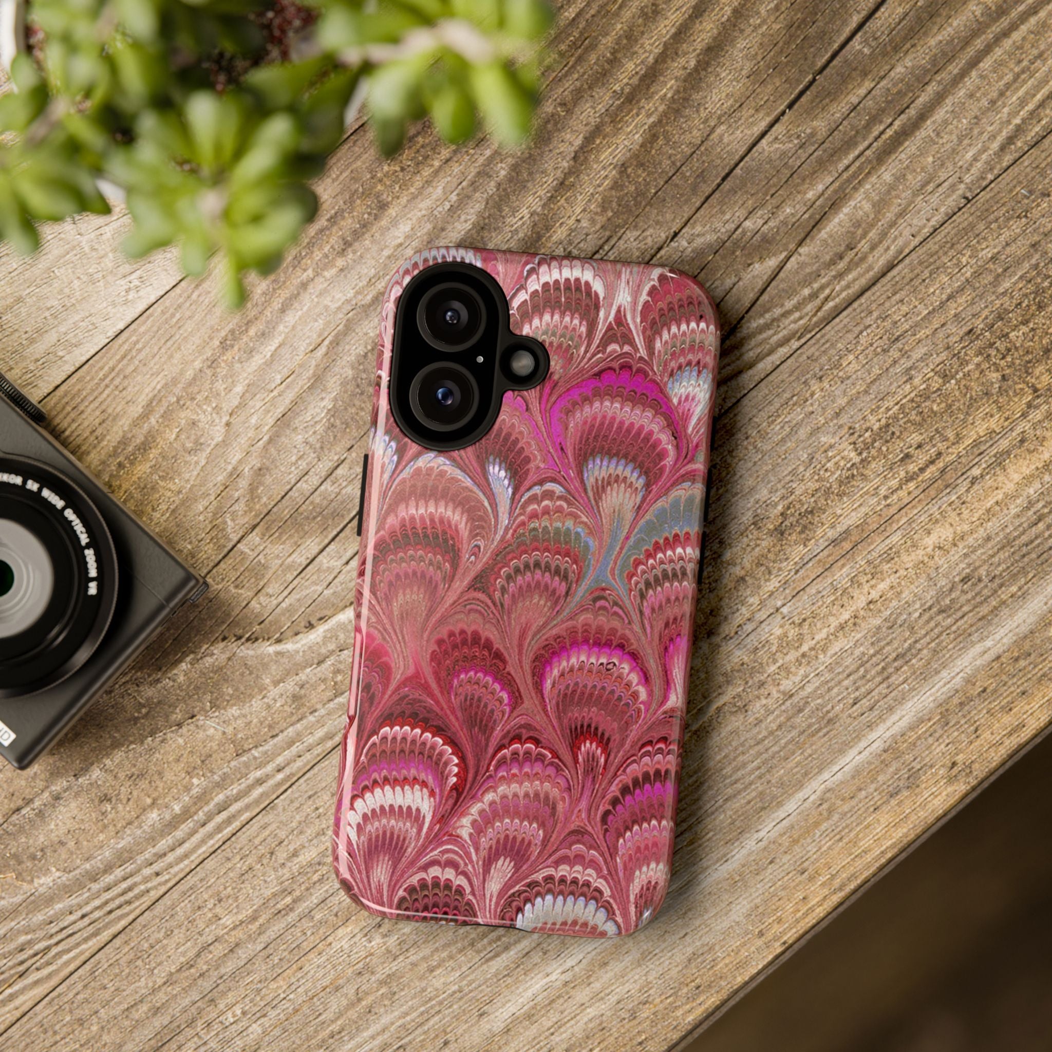 Shades of Pink Marbled Phone Case — Tough Protective Phone Cover