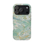 Mint Green Marbled Swirl Phone Case - Dual Layer