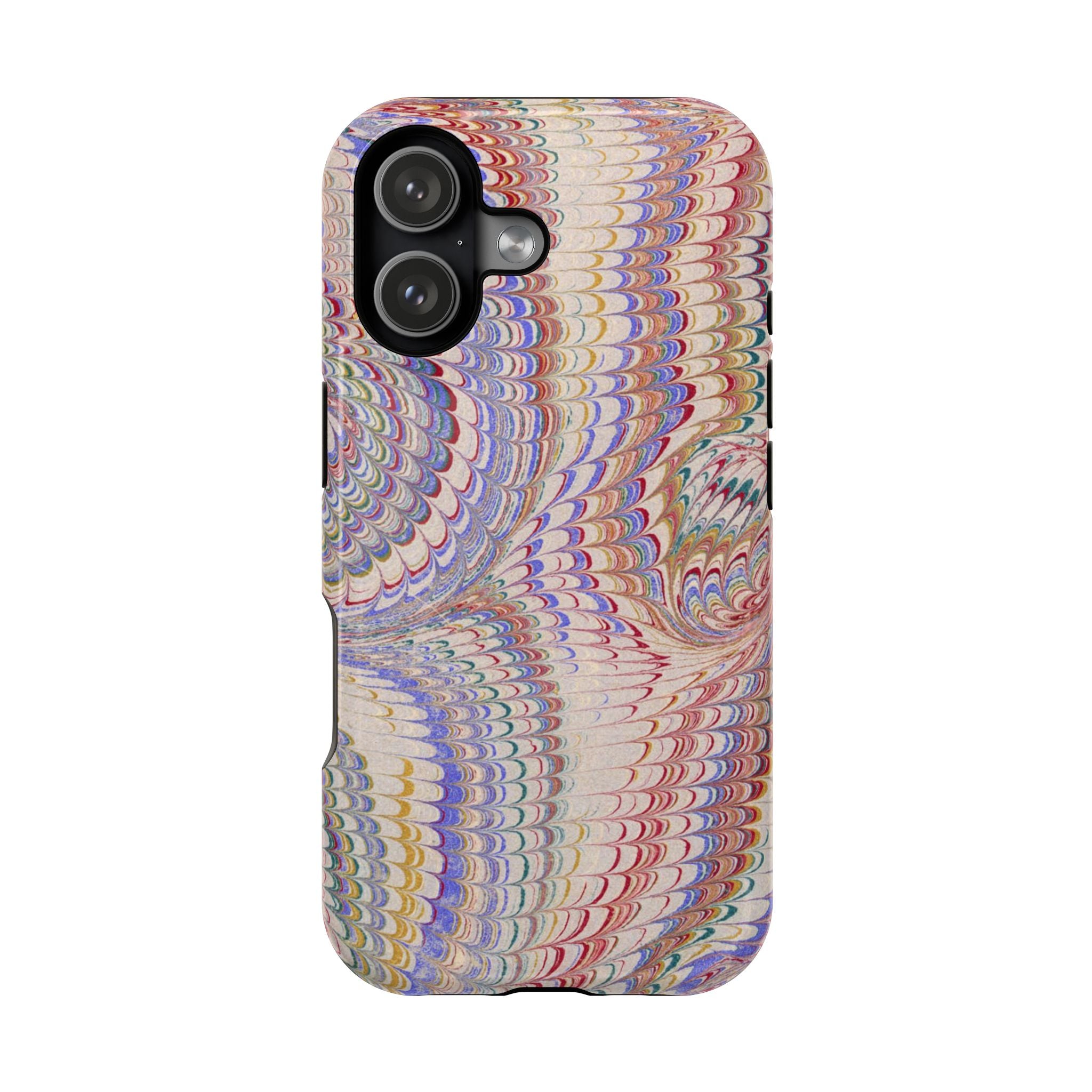 Pink and Lavender Pastel Italian Vintage Feathered Design iPhone17 + Many Makes and Models of Phone Cases