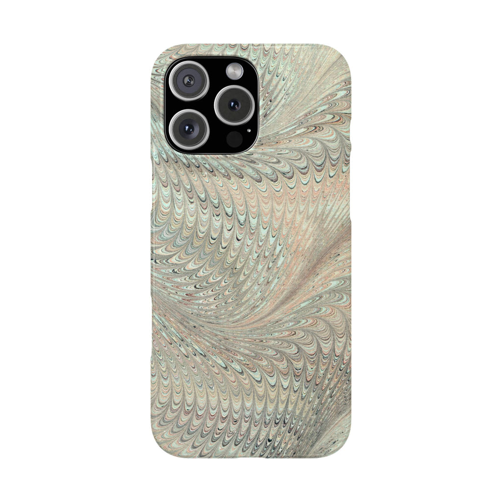 Mint + Green Italian Marbled Phone Case, Mag Safe