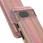 Pink Pastels Feather Marbled Vintage Design iPhone 16 + Samsung + Apple + Google - all models