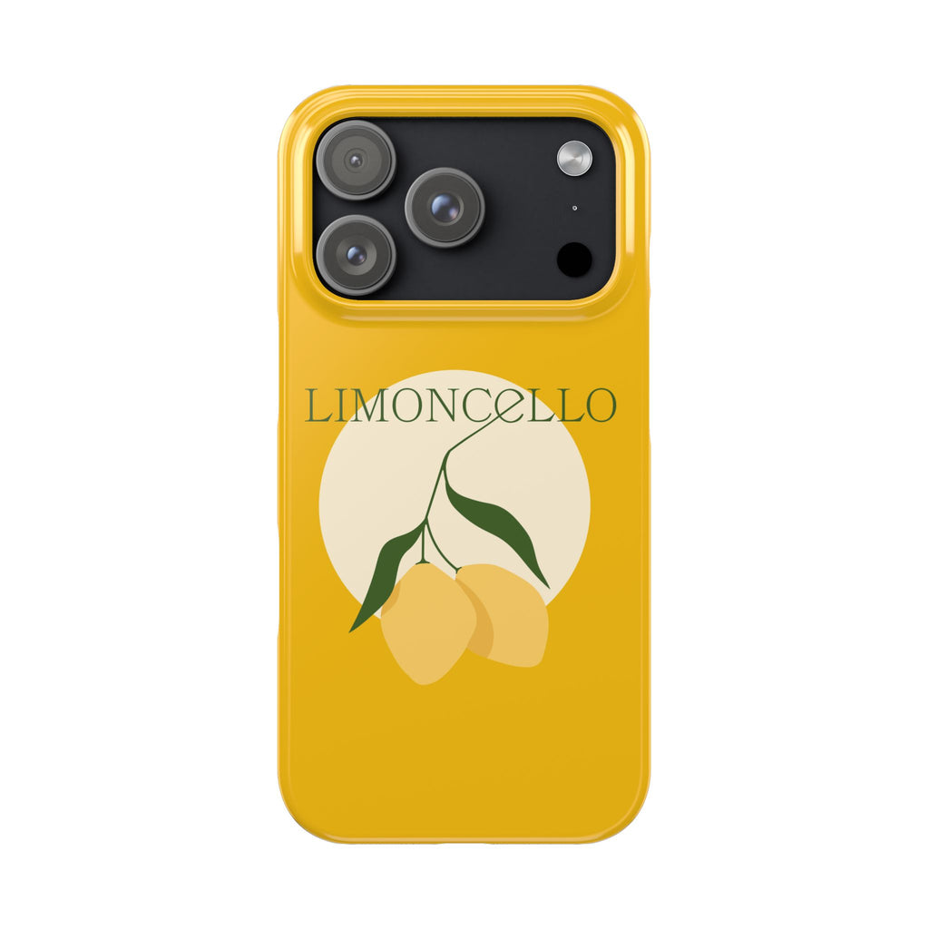 Italian Limoncello Yellow Phone Cases with Lemons IPHONE16 and all sizes