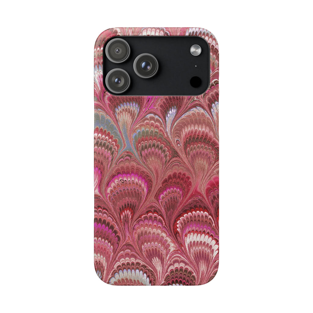Pretty In Pink, Blush, Rose - Italian Feather Marble Design Phone Case