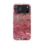 Pretty In Pink, Blush, Rose - Italian Feather Marble Design Phone Case