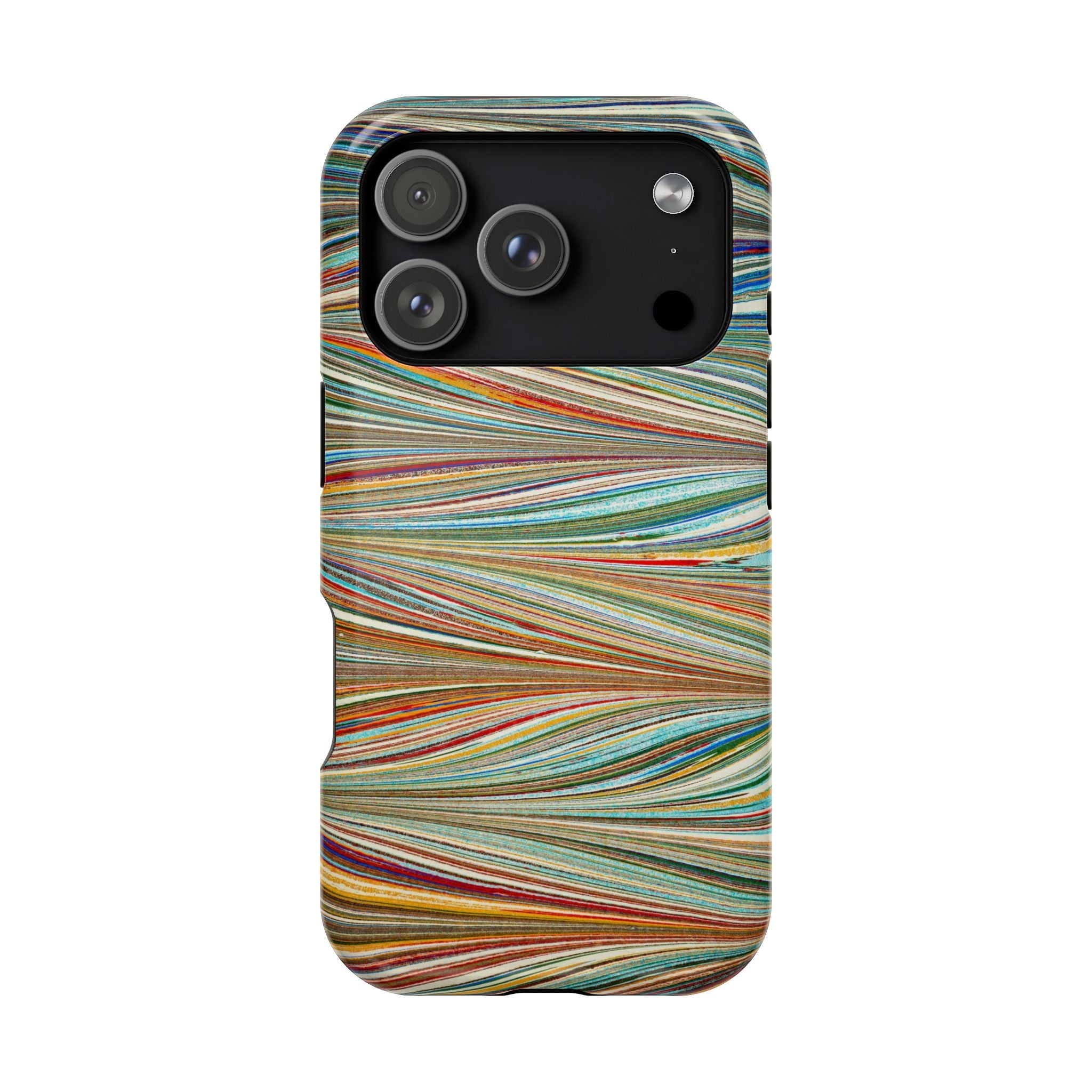 Traditional Hand-Marbled Florentine Multi-Colored Dual Layer Phone Case